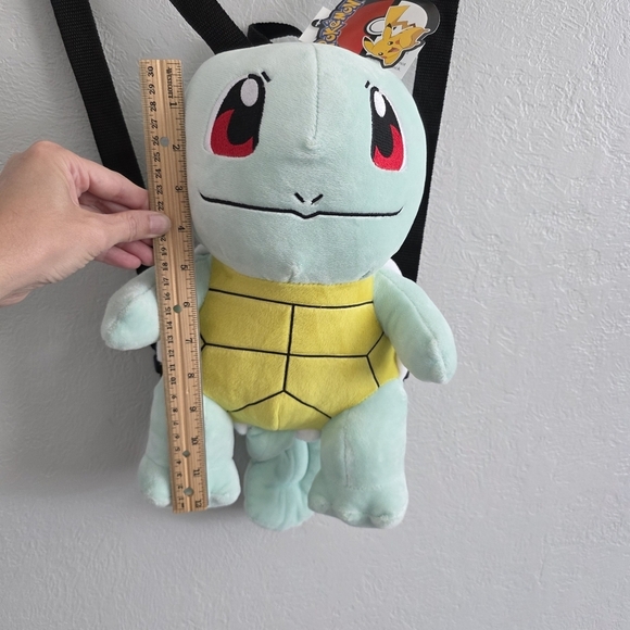 Nintendo Pokemon Squirtle 14" inches Plush Backpack Adjustable Straps 2018 NEW - Picture 2 of 8